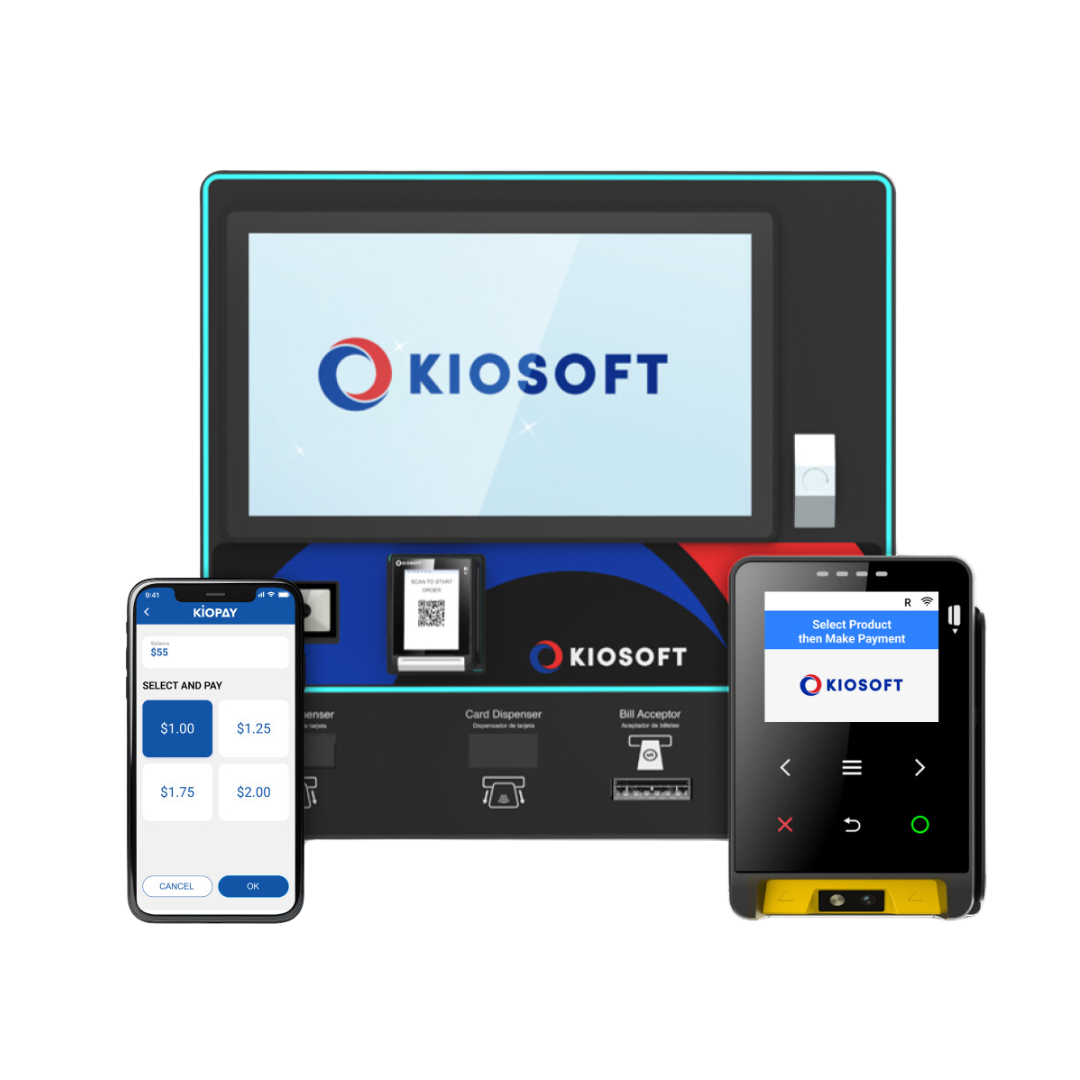 kiosk, payment reader and mobile app payment by KioSoft